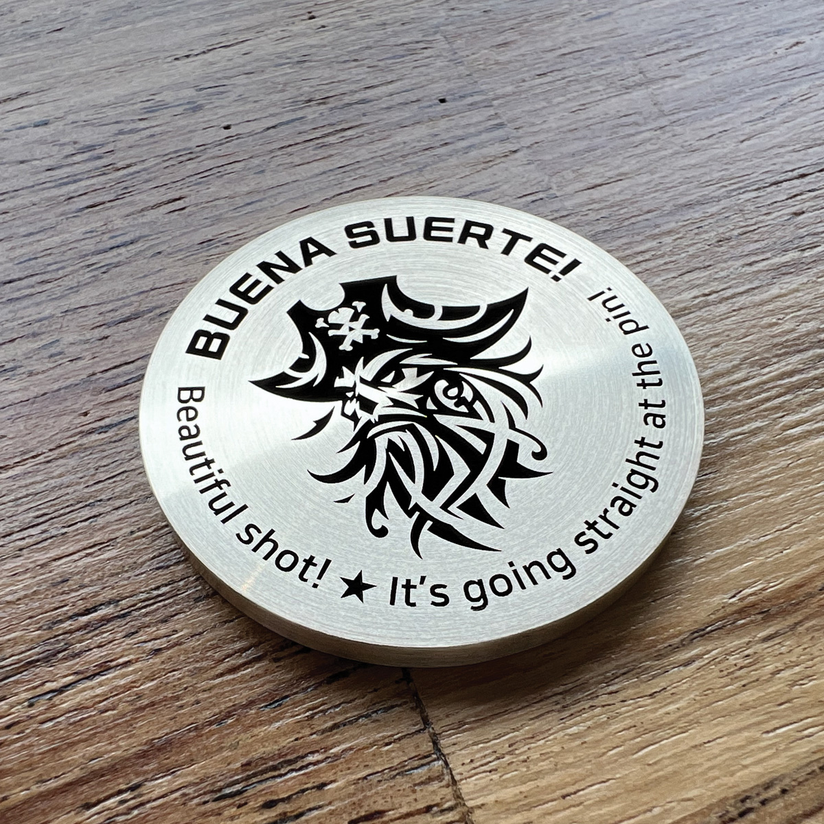 해적 일러스트 황동 골프 코인 볼마커 40mm | 아이디어스