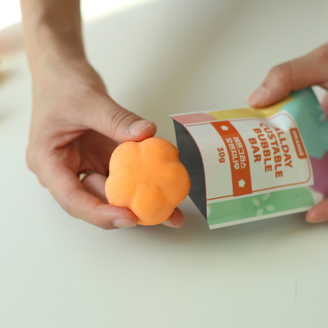 [ALL DAY CUSTABLE] Bubble bath bar 30g | idus