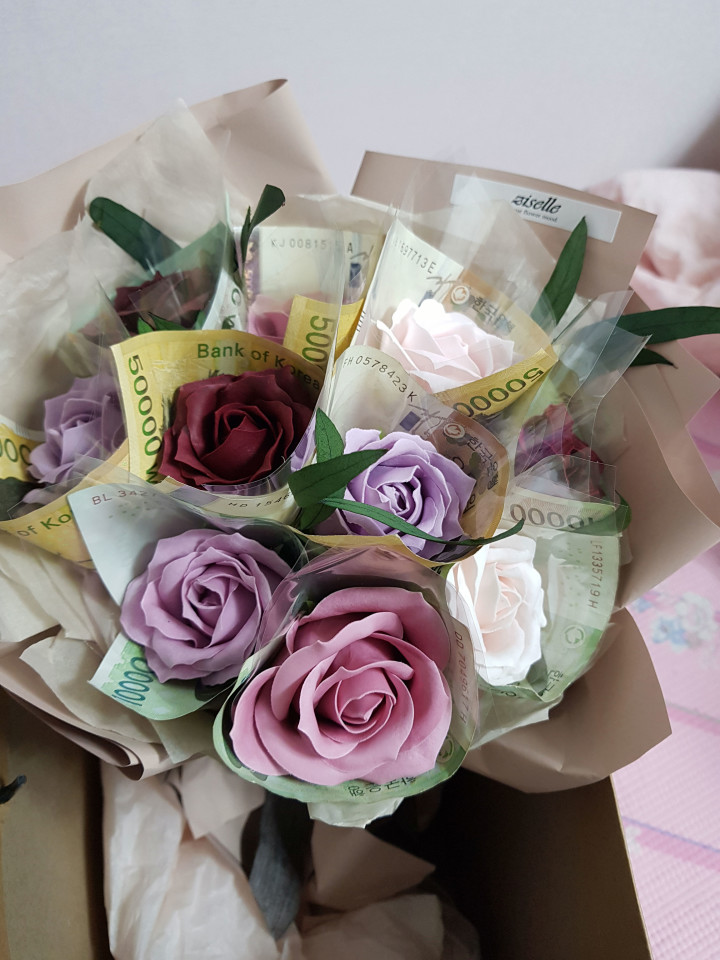 Sg money flower bouquet
