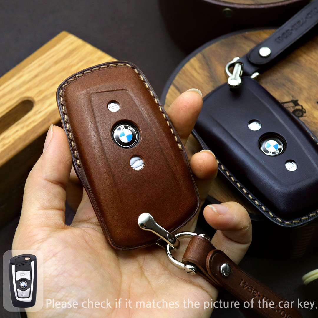 BMW key chain, Leather Car Key Fob cover, Remote Key Case | idus