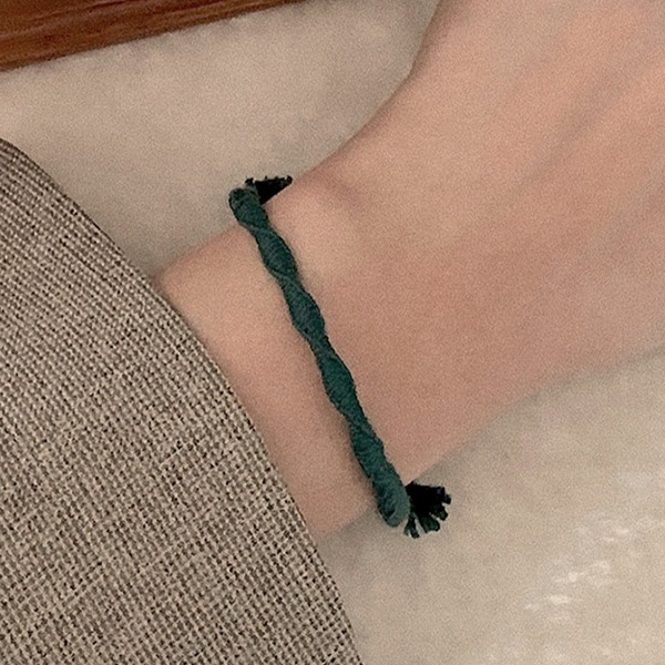 TWIST KING (6color) / handmade Thread Wish Bracelet