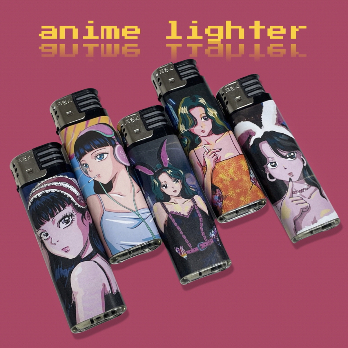 Amazon.com: Anime Girl Lighter Torch Cool,Refillable Windproof Jet Torch  Flame Adjustable Lighters,BBQ Candles Camping (Butane Not Included) :  Health & Household