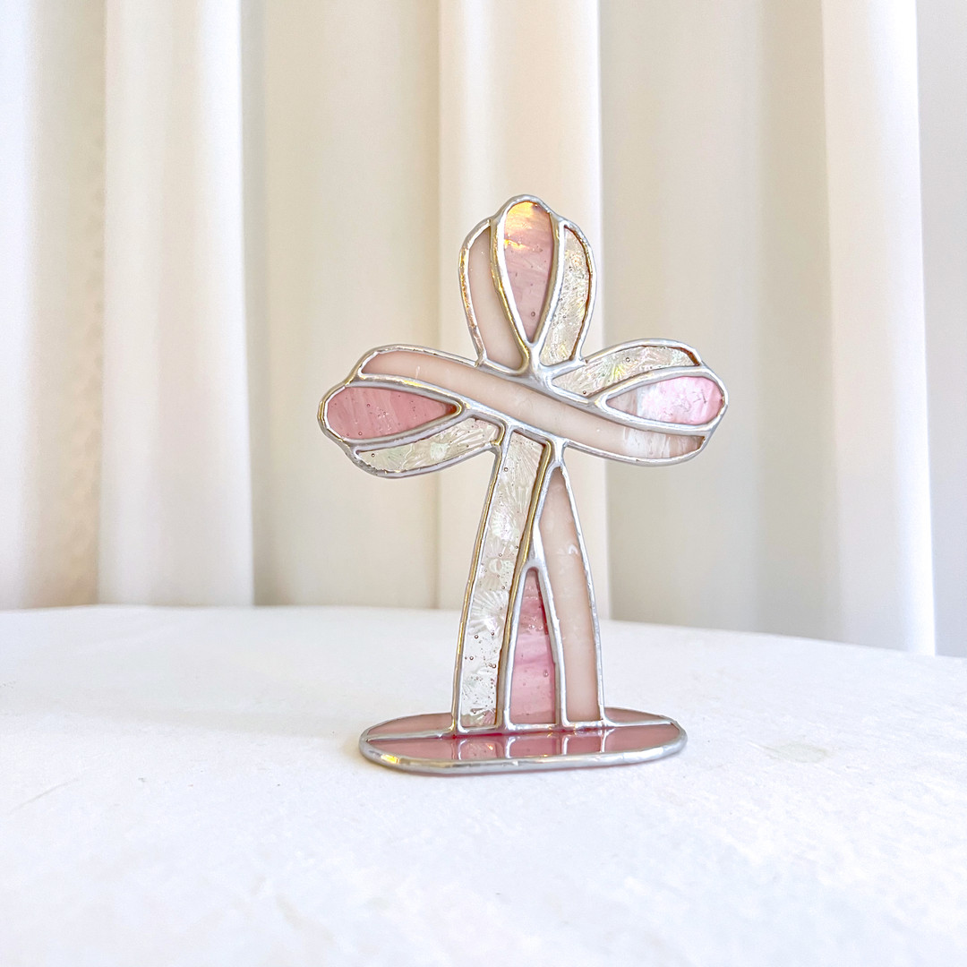 Cross glass object interior props(2color) | idus