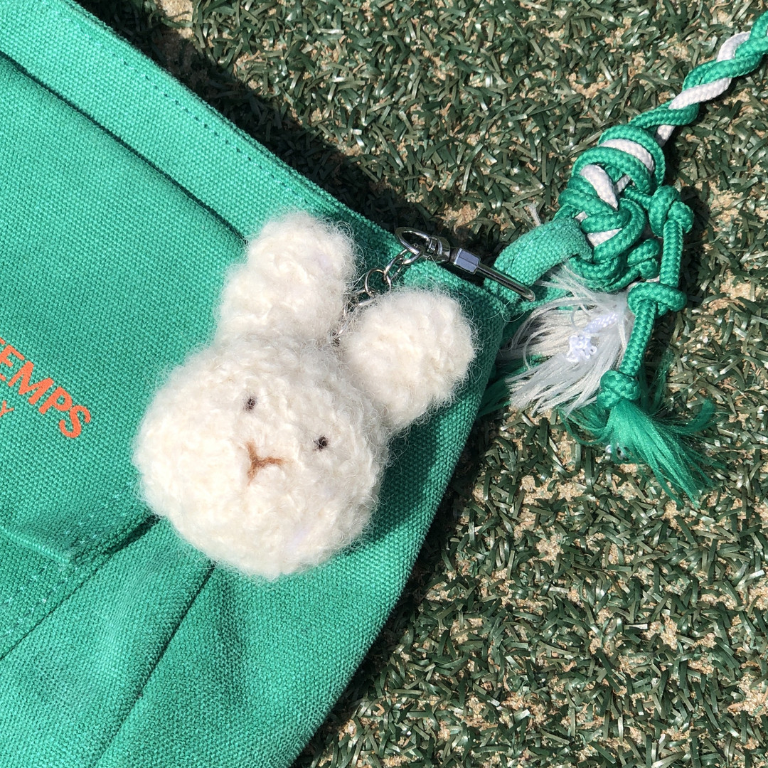 Curly Rabbit Doll Keyring / Keyholder (handmade) | idus