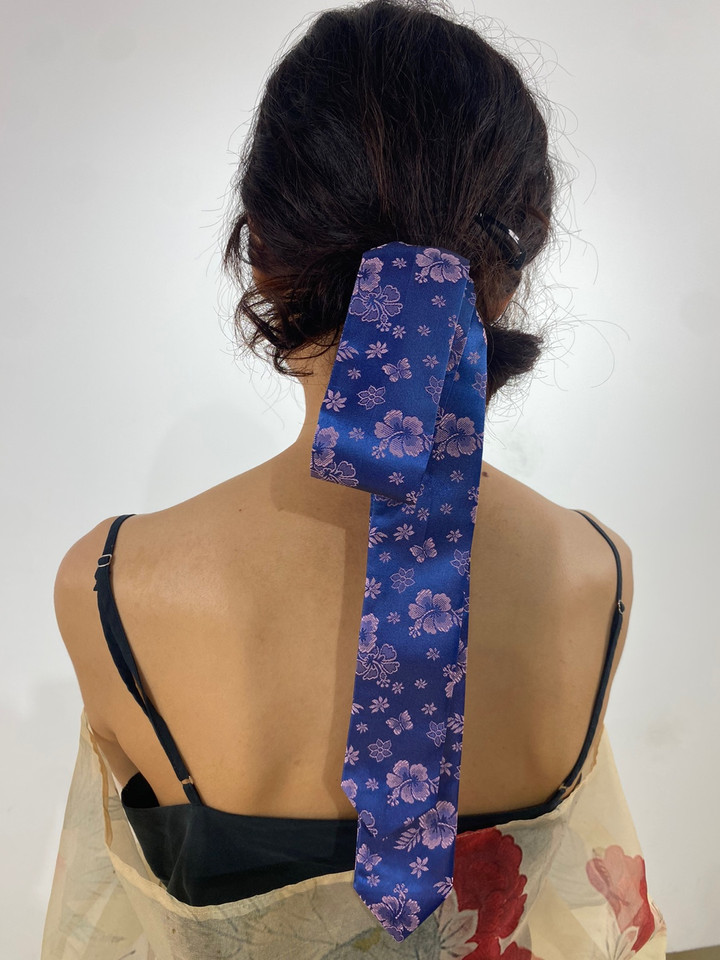 Kヒップシルバーテンギ - ヘアアクセサリー - コットン・麻 多色