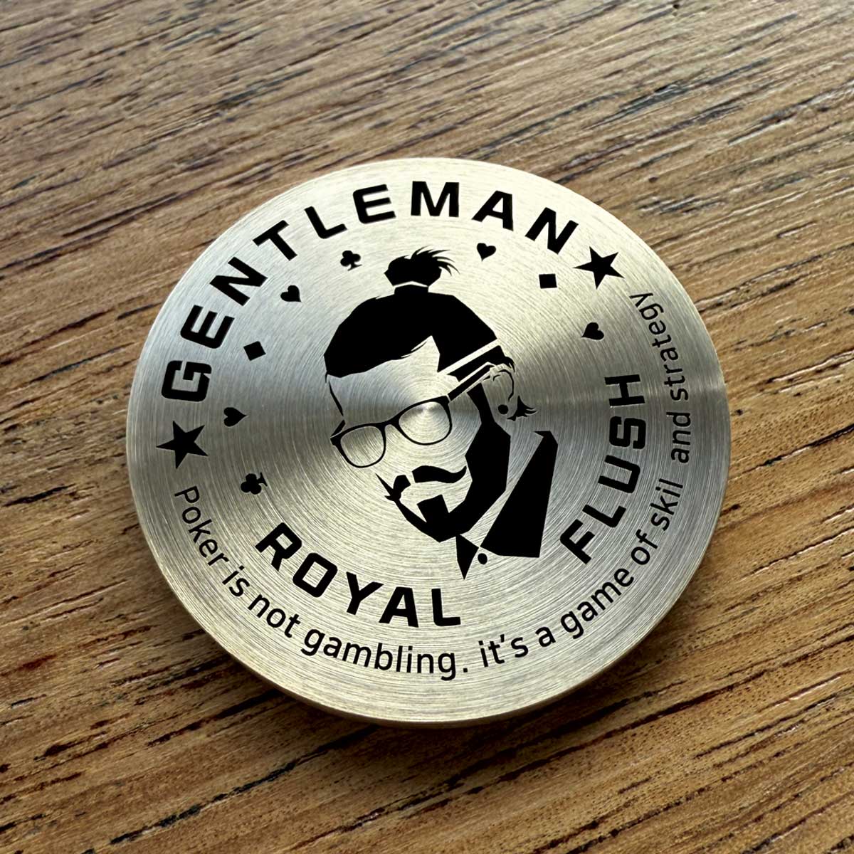 칩키퍼 칩프로텍터 홀덤펍 황동 코인 볼마커 젠틀맨 | 아이디어스