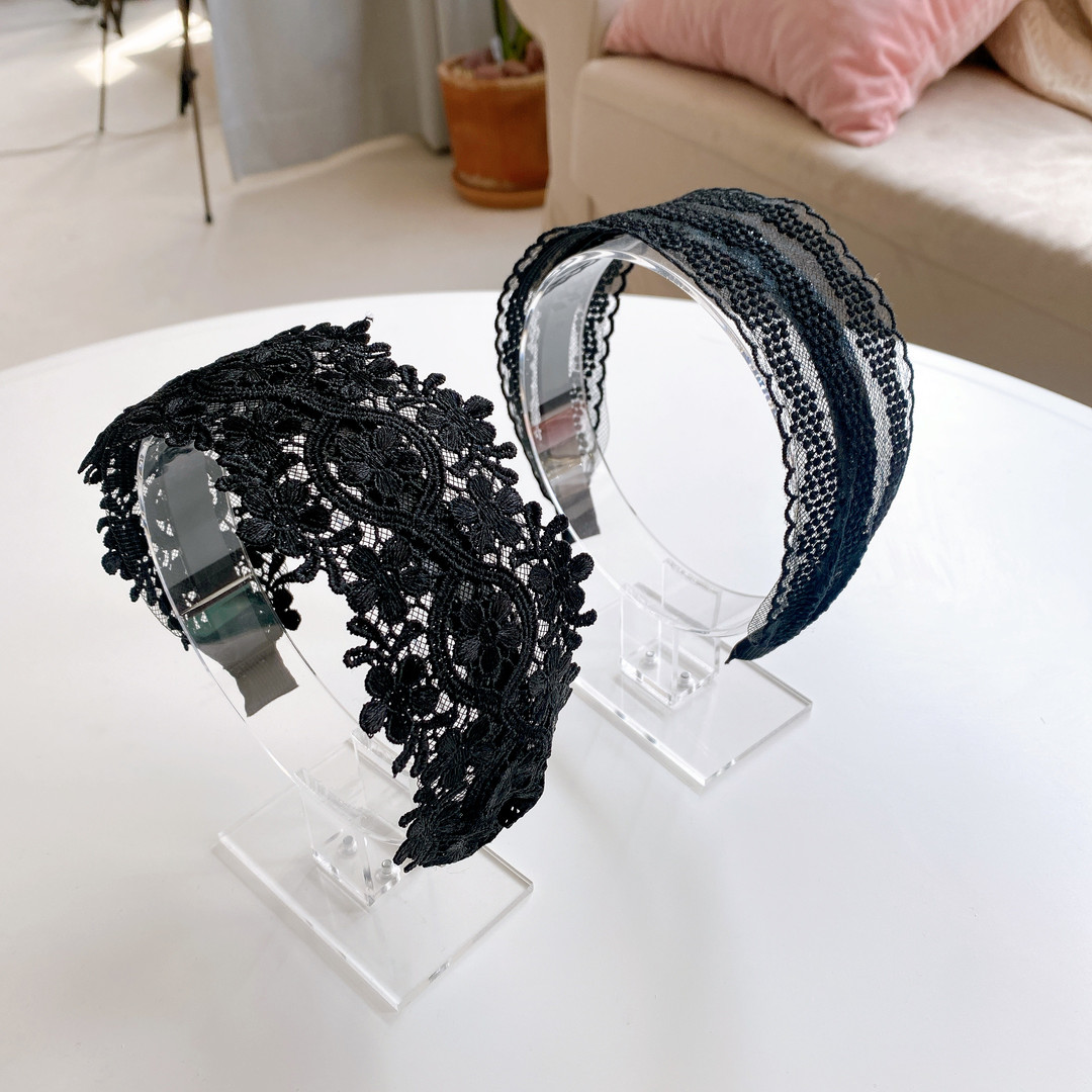 Black Lace Headband 1139