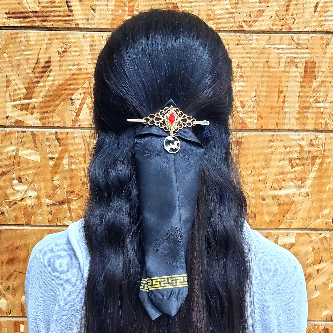 [New] Black Rabbit's Night hairpin ribbon