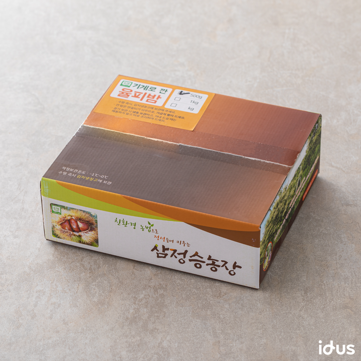 [무농약 유기농]햇밤을 기계로 깐밤(율피밤) 1kg | 아이디어스