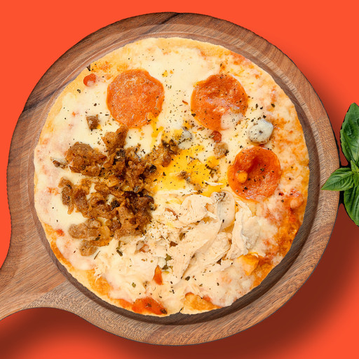 탄수6.9g 식단 노슈가 저당 1인 콤비네이션 피자🍕 | 아이디어스 탄수6.9g 식단 노슈가 저당 1인 콤비네이션 피자🍕