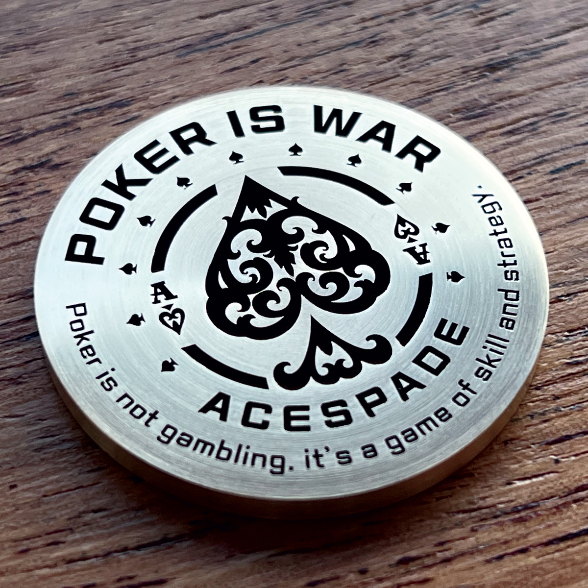 홀덤펍 칩프로텍터 황동 코인 칩키퍼 카지노용품 스페이드 | 아이디어스