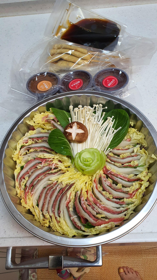 🔥초간편밀키트🔥직화냄비에 완벽셋팅❤밀푀유나베+칼국수 | 아이디어스 - 핸드메이드, 수공예, 수제 먹거리 🔥초간편밀키트🔥직화냄비에... 