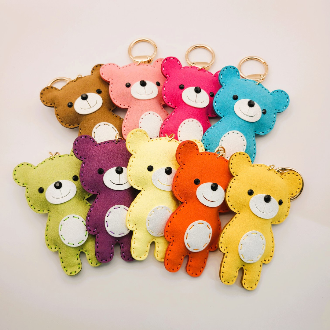 [The Handdam] Big Size Teddy Bear 100% Handmade Key Ring | idus