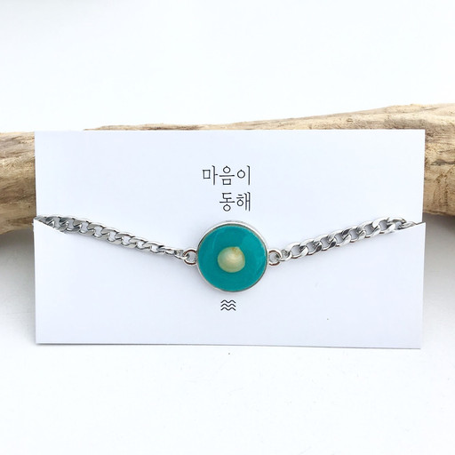[마음이 동해] 노란조개 볼드체인팔찌 | 아이디어스 - 핸드메이드, 수공예, 수제 먹거리 [마음이 동해] 노란조개 볼드체인팔찌