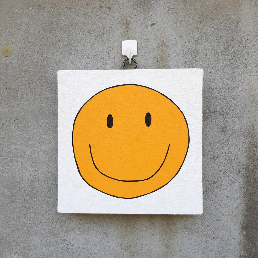 Smile picture frame wall decoration interior (100 hand painted)