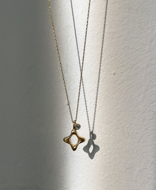 tinsel necklace(2color) 틴셀목걸이 아이디어스