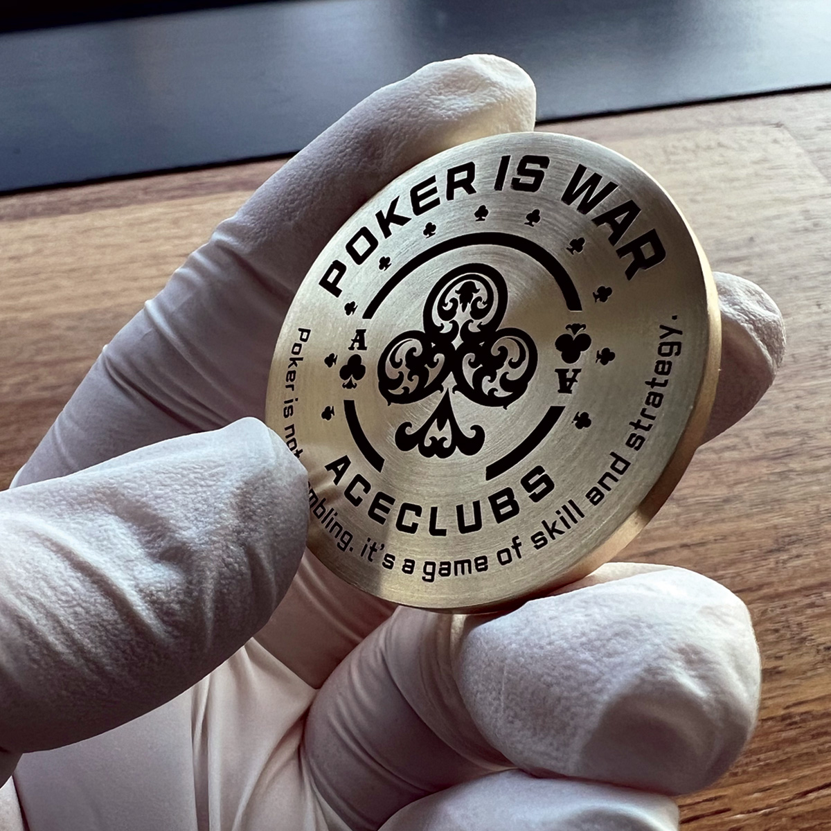 홀덤펍 칩프로텍터 황동 코인 칩키퍼 카지노용품 클로버 | 아이디어스